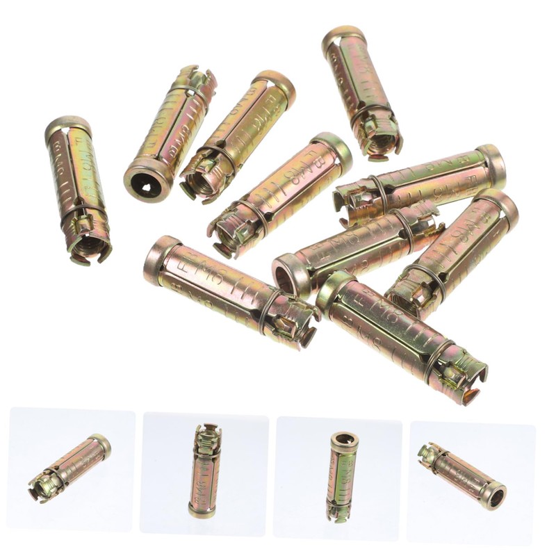 Operitacx Pack of 10 Piece Concrete Screws for Concrete Anchors,