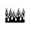 Unbranded OLD SCHOOL Flame Stencil Large Template Airbrush Paint #325