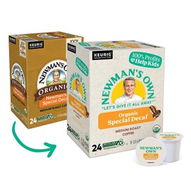 Newman's Own Organics Newman's Special Decaf Keurig Single-Serve K-Cup Pods, Medium Roast Coffee, 24 Count