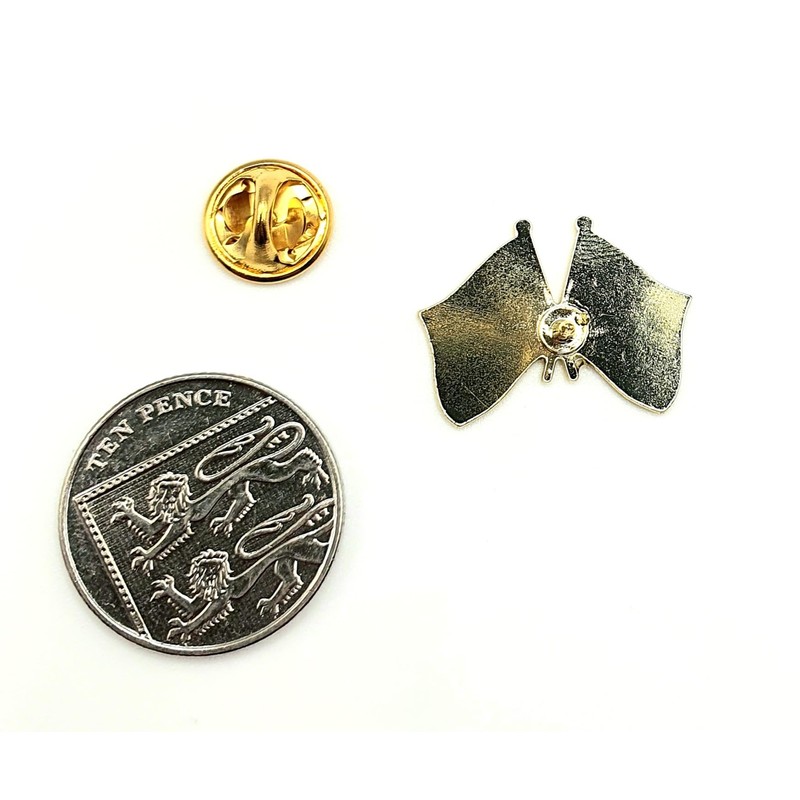 Spain Canada Flag Pin Badge Metal EU Europe Metal Lapel
