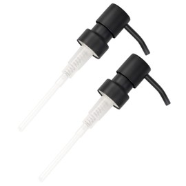 bremermann Bathroom Series Piazza Black Replacement Soap Dispenser Pump Head Set of 2 Stainless Steel Matte Black