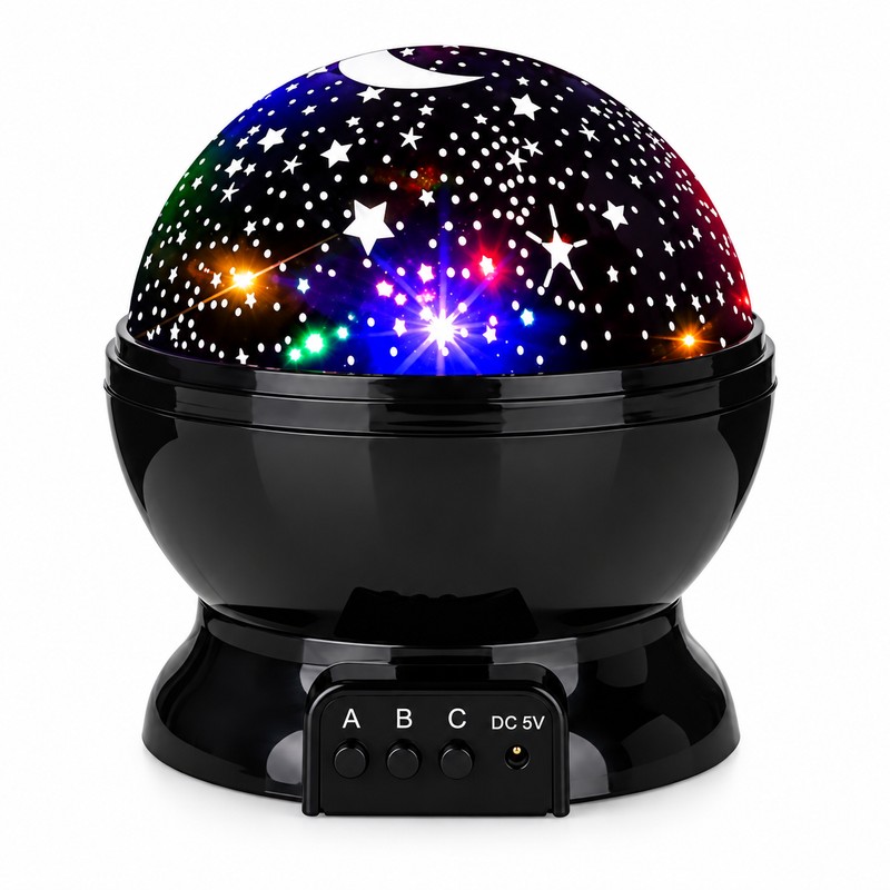 Rotating Starry Sky Night Light Projector, Moon and Star Ceiling