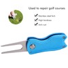 BiKING! Golfer Green Fork, Stainless Steel Golfer Fork Metal Folding