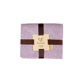 Funky Junque Large Soft Warm Lightweight Baby Throw Blanket for Toddler Bed, Strollers, Naps, Daycare Preschool Baby Throw Blanket - Diagonal Basketweave Pattern - Lavender