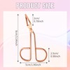 Stainless Steel Professional Scissors Tweezers, Slant Flat Tip Scissor Tweezer