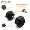 CAP Barbell 40 LB Coated Hex Dumbbell Weight, New Edition