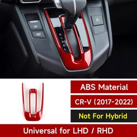 BRMYL Car Gas Center Gear Shift Panel Decals for Honda CR-V 2017-2022 Accessories CRV ABS Stickers, Red