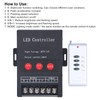 Hilitand 5V‑12V‑24V RGB LED Controller, PWM Digital LED Controller for