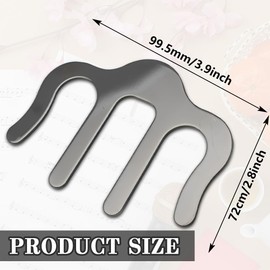 Pack of 2 Metal Music Book Clips Music Book Clip Sheet Music Book Page Holder Book Clip Bookmark Universal Tool for Sheet Music Books Piano Books Music Book Page Clips