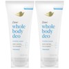 Dove Whole Body Deo Aluminum Free Invisible Cream Deodorant Unscented