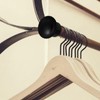 Cabilock 4pcs Clothes Hanger Rod Stoppers Curtain End Caps Closet