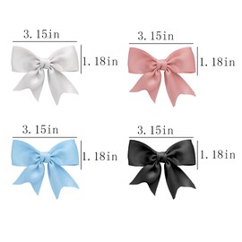 Colourful Satin Bows Hair Clips Girls Hair Bow Women's Bow Hair Clip Bows Hair Clips Bow Knot Hair Clip Hair Bow Hair Clip Hair Accessories