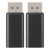 2Pcs DP Male to HDMI Female Adapter Converter Transformer for