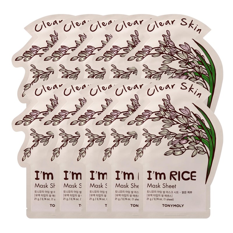 TONYMOLY I’m Rice Sheet Mask 10 Pack – Korean Skincare