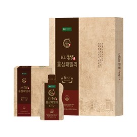 [건국] 6년근 KU홍삼진 홍삼패밀리 50mL x 42포 선물세트 (42포 1박스) [Geonguk] 6-Year-Old KU Red Ginseng Family 50mL x 42 Packs Gift Set (42 Packs per Box)