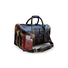 Leather Travel Duffel Bags for Men and Women Full Grain Leather Overnight Weekend Leather Luggage Sports Gym Duffle