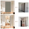 AJAZZ 100% Blackout Accordion Doors Interior Invisible Folding Door for