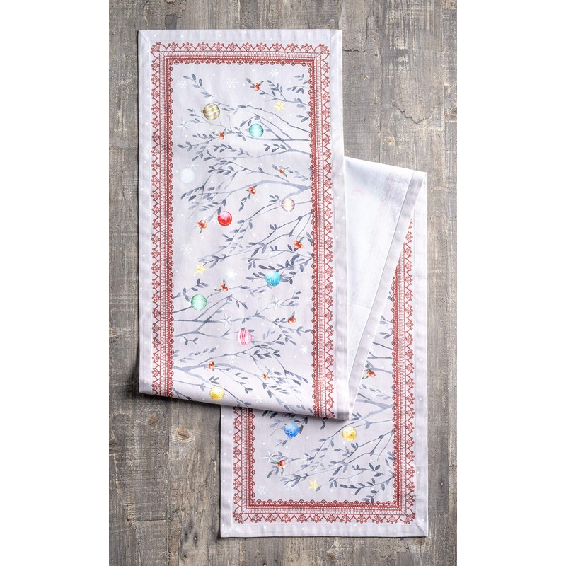 Maison d'Hermine Thanksgiving / Christmas Table Runner, 100% Cotton, 50