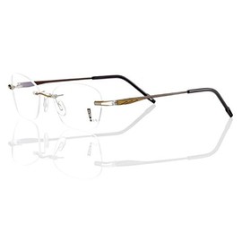 Switch It Eyeglass Switch - 3196 Dark Orange Metal Adult with Visual Impaired