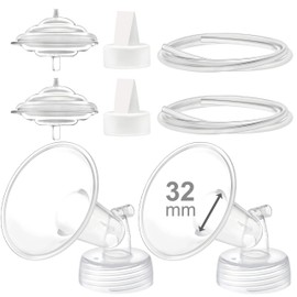 Maymom Pump Parts Compatible with Spectra S2 Spectra S1 Spectra 9 Plus Breastpump Flange (32mm) Valve Tubing Backflow Protector Not Original Spectra Pump Parts Not Original Spectra S2 Accessories
