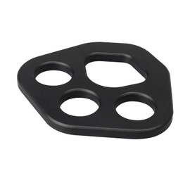 TFTICFH 30kN Rigging Plate Aluminum Anchor Multiplier Plate, 4 Holes Force Divider Plate Bear, Climbing Descender Gear for Hammock Firefighting Arborist Rock Climbing Rescue Cave Yoga,1pc