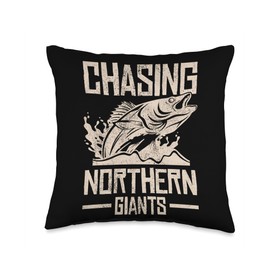 Angler, Fischer, Angel Fish Fish Outifts And Gifts Angel, Angler Fisherman Outfit Bass Fishing Throw Pillow, 16x16, Multicolor