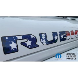 Mopar jeep RUBICON hood decal USA AMERICAN FLAG wrangler willys gladiator JT JL FLAG1