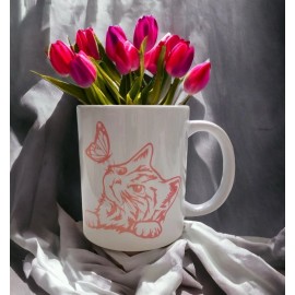 Mainstays Custom 12oz Mug Cat - ANY COLOR