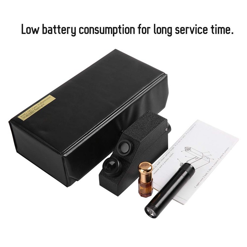 Qiterr Gem Refractometer, RHG181 1.30-1.81 Professional Gemston Refractometer for Identifying