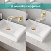 Aolemi Tub Faucet Waterfall Bathtub Faucets Wall Mount Tub Filler