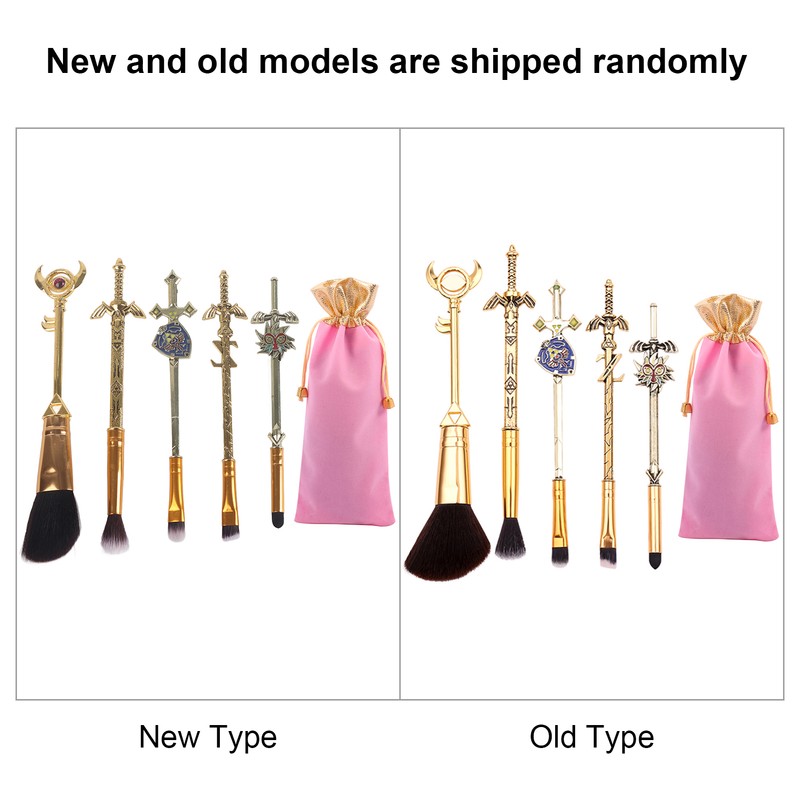 5pcs Cosmetic Anime Makeup Brushes Set Cosplay Gift Cosmetic Makeup