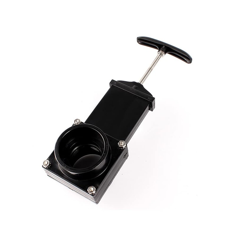 For Outdoor Accessories black Dump Waste Sewer ABS Valve 50mm/1.97inch