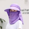 Chaiclo Outdoor Gardening Multi-functional Women's Hat, Sunscreen Compatible, Convenient Cap,