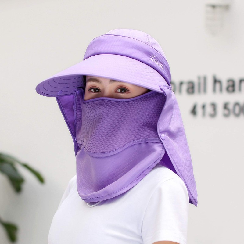 Chaiclo Outdoor Gardening Multi-functional Women's Hat, Sunscreen Compatible, Convenient Cap,