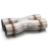 LCGP 3 Inch Inlet X Pipe,Universal Stainless Steel Diesel X-Pipe