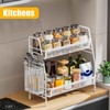 Famhap Bathroom Counter Organizer, Bathroom Organizer Countertop with Side Basket,