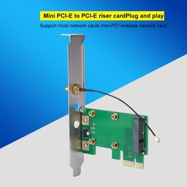 Mini PCI to PCI Express Network Cards, Expand External Adapter Network Card, Mini-PCI Network Card, 3.3V and 5V Support Mini PCI-E to PCI-E Riser Card
