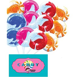 Life Saver Swirl Lollipops 100 Count Halloween Party Trick or Treat Candy Wrapped Swirled Suckers 4 flavors