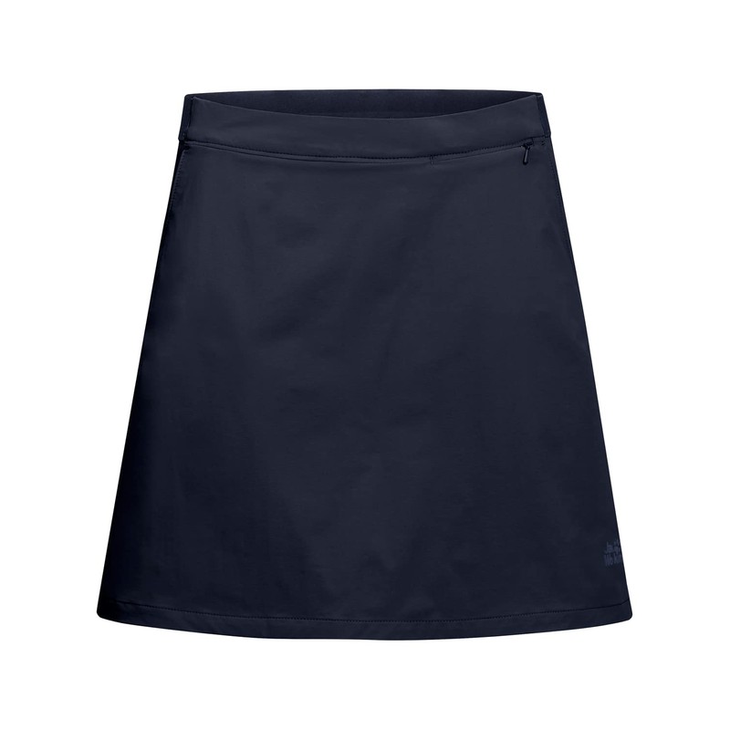 Jack Wolfskin Women's Hilltop Trail Skort Skirt, blue, 34