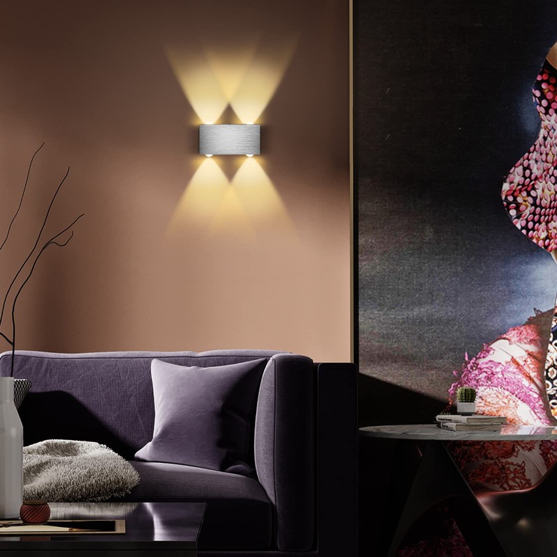 Lightess Lightess LED Wandleuchte Modern, Wandlampe Innen, Wandbeleuchtung Up Down