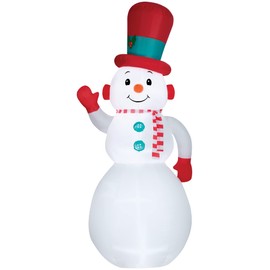 10' Gemmy Airblown Chrismtas Vintage Snowman Yard Decoration 111263