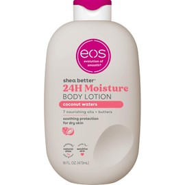 Eos Loción Corporal Shea Better - Coconut Waters | Hidratación 24H, Ligera y No Grasosa | Hecha con Karité Natural | Vegana | 16 Onzas Líquidas
