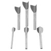 6pcs/set DIY Leather Carft V Shape Punch Belt End Cutter