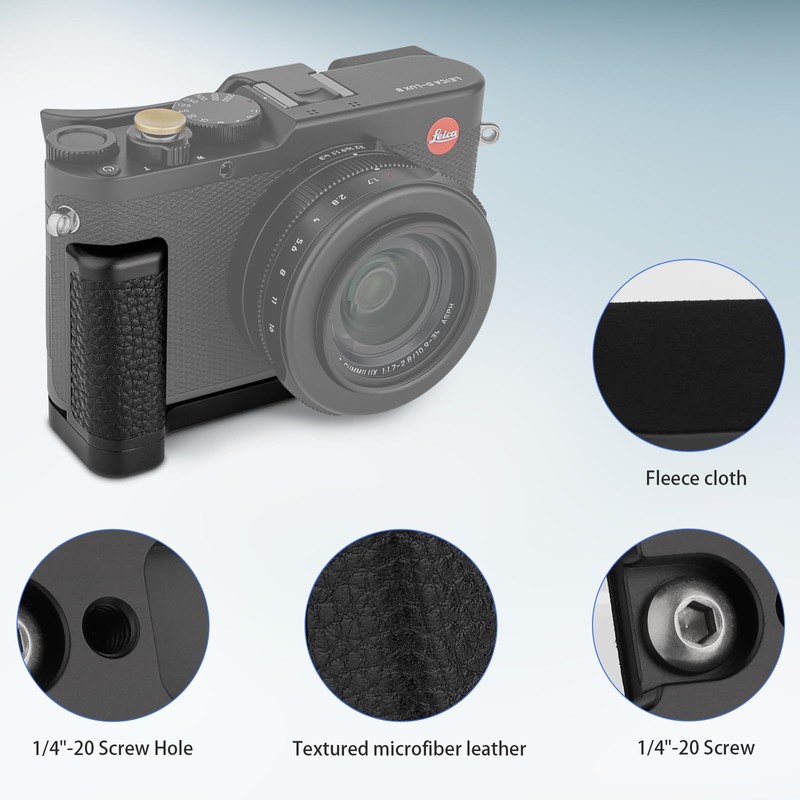 Haoge Handle HandGrip for Leica D Lux 8 Camera Body