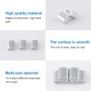 INCREWAY 200pcs M2 Aluminum Sleeves Clip Single Oval Hole Cable