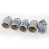 Rextin 5pcs Ceramic Standard Medimun Screw Base Socket E26 E27