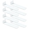 White Floating Shelf Brackets 10 inch, Heavy Duty Wall Shelf