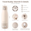 CapyBud Portable Bottle Warmer for Travel, 12 Oz Milk Warmer