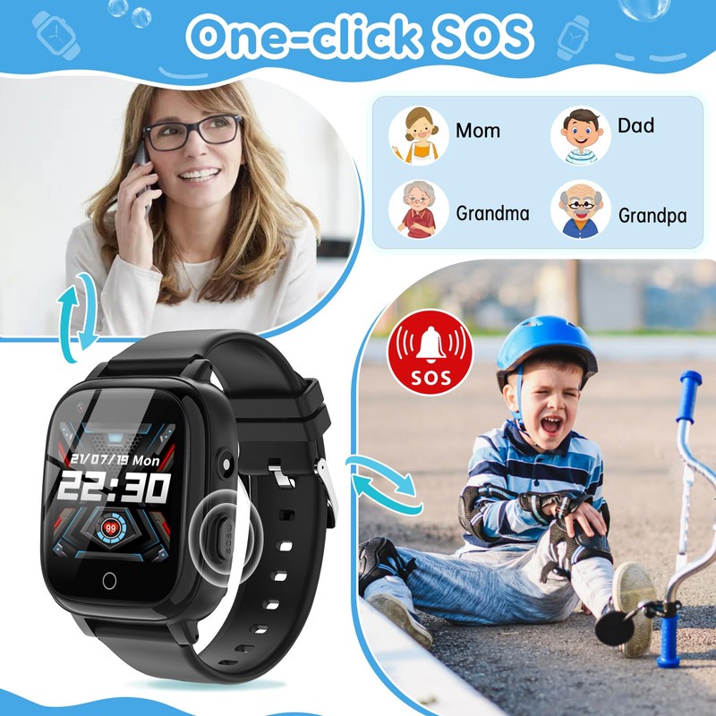 cjc 4G Smart Watch for Kids with GPS Tracker, Texting