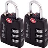 OW-Travel TSA Approved Luggage Locks Suitcase Locks with Indicator Open